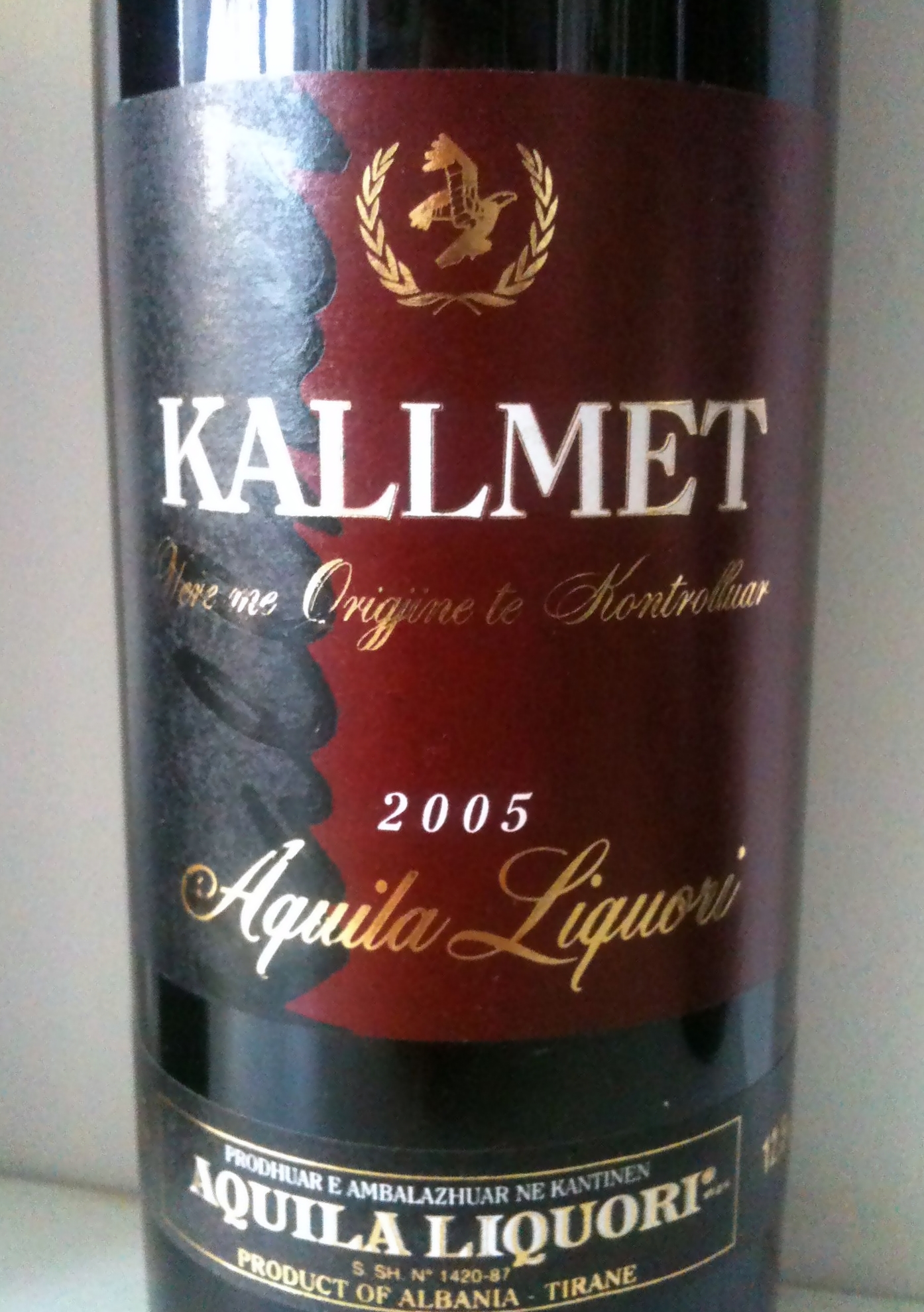 Aquila Liquori Kallmet 2005 Albania