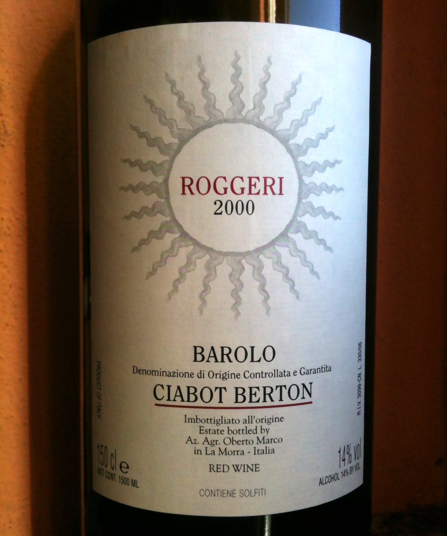 Ciabot Berton Barolo Roggeri 2000