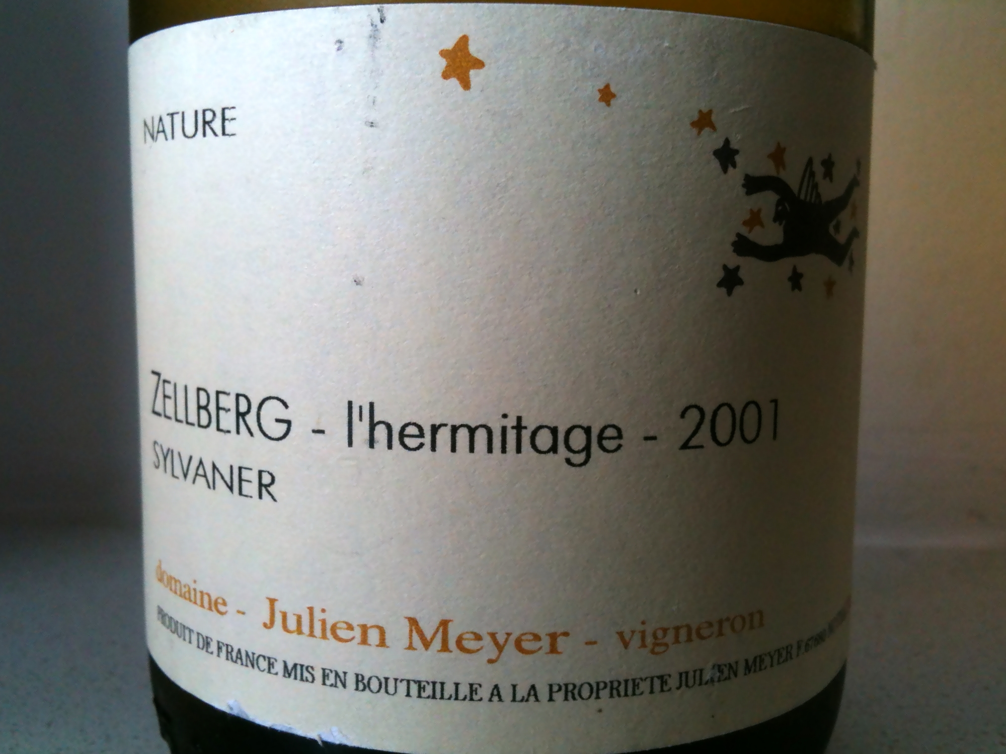 Julien Meyer Alsace Sylvaner Zellberg L’Hermitage 2001