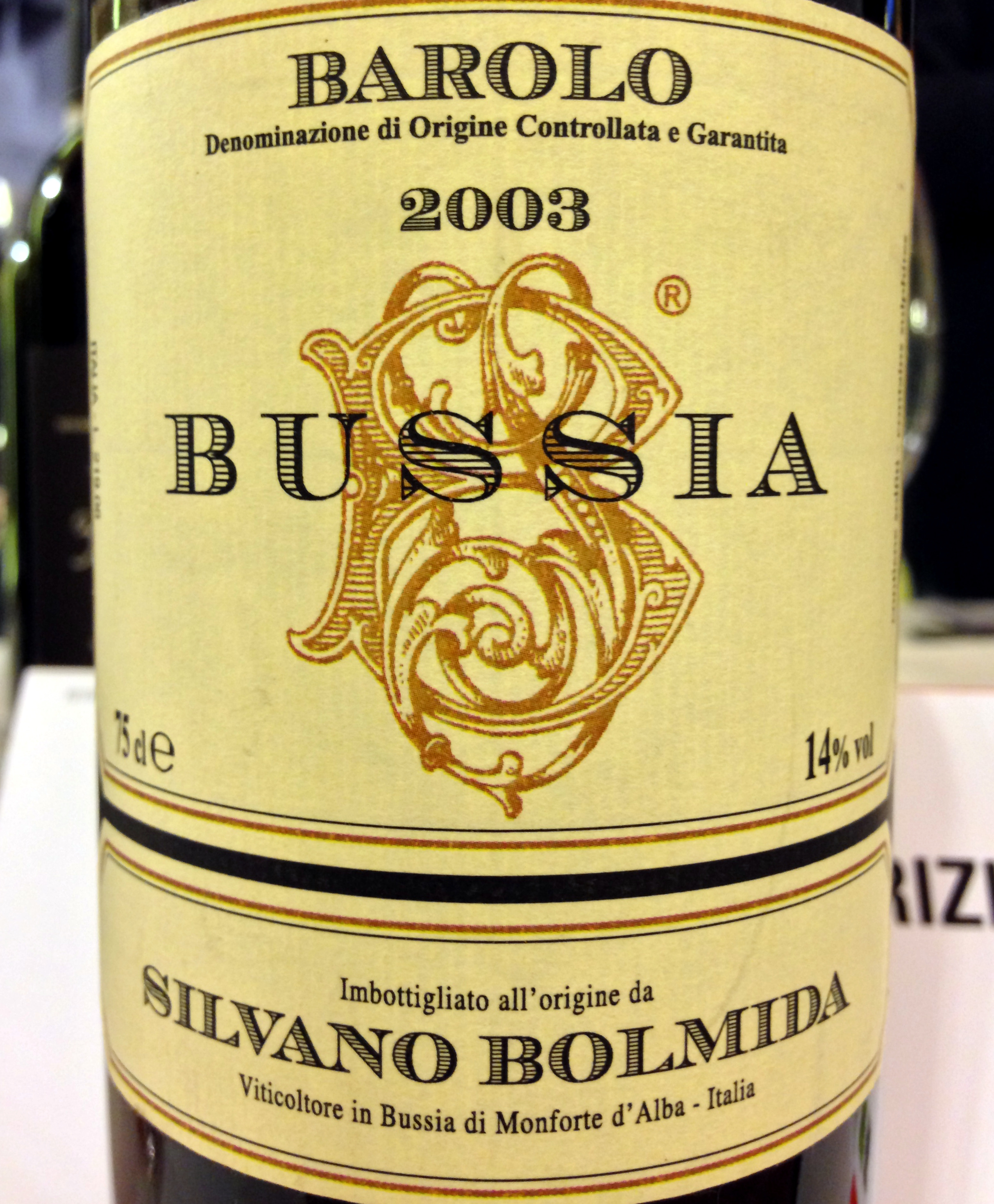 Silvano Bolmida Barolo Bussia 2003