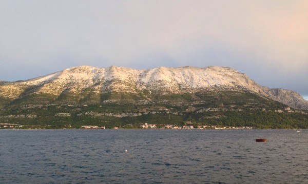 View of Pelješac from Korčula