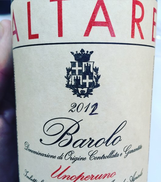 Elio Altare Barolo Unoperuno 2012