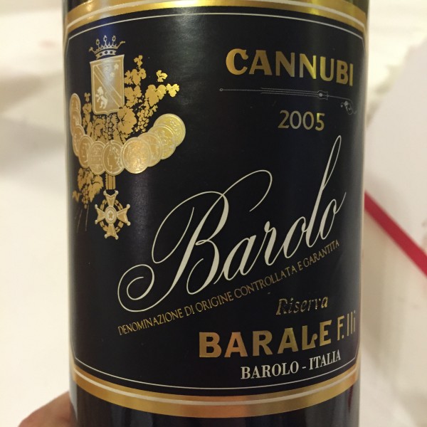 Barale Barolo Riserva Cannubi 2005