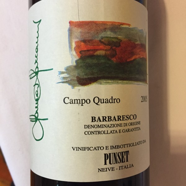 Punset Barbaresco Campo Quadro 2005