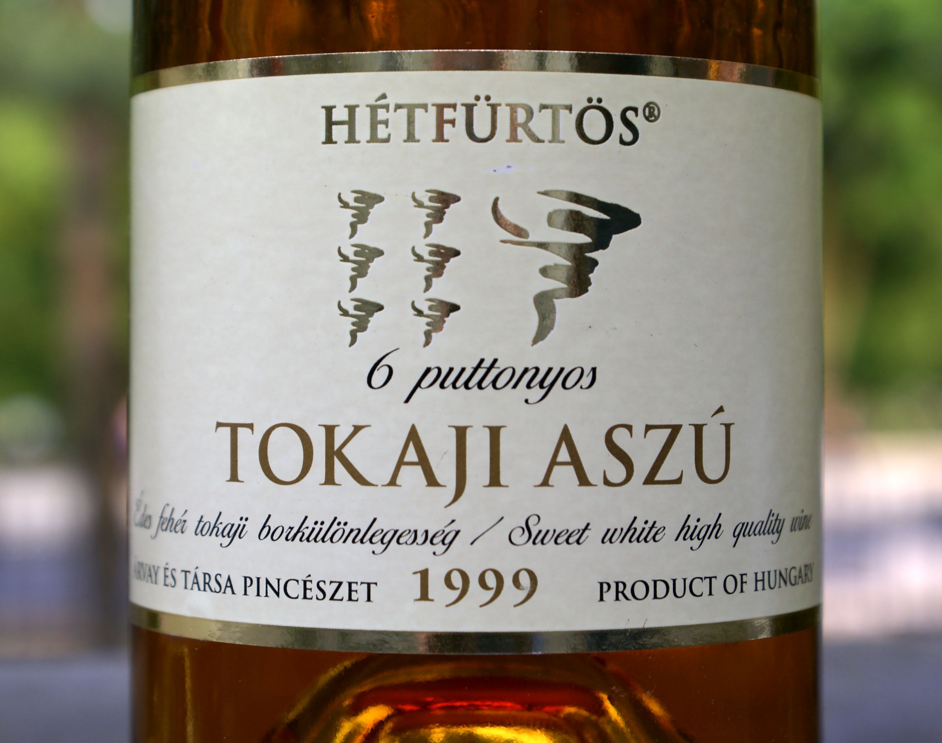 János Árvay Tokaji Aszú 6 puttonyos 1999 Dla wielu najlepsze wino dnia... ale 10 lat robi swoje