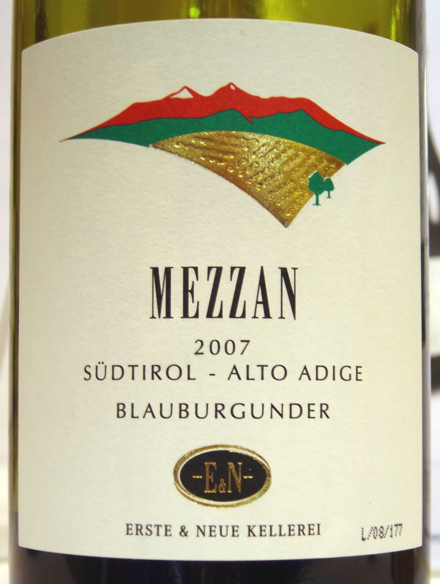 Erste & Neue Pinot Nero Mezzan 2007