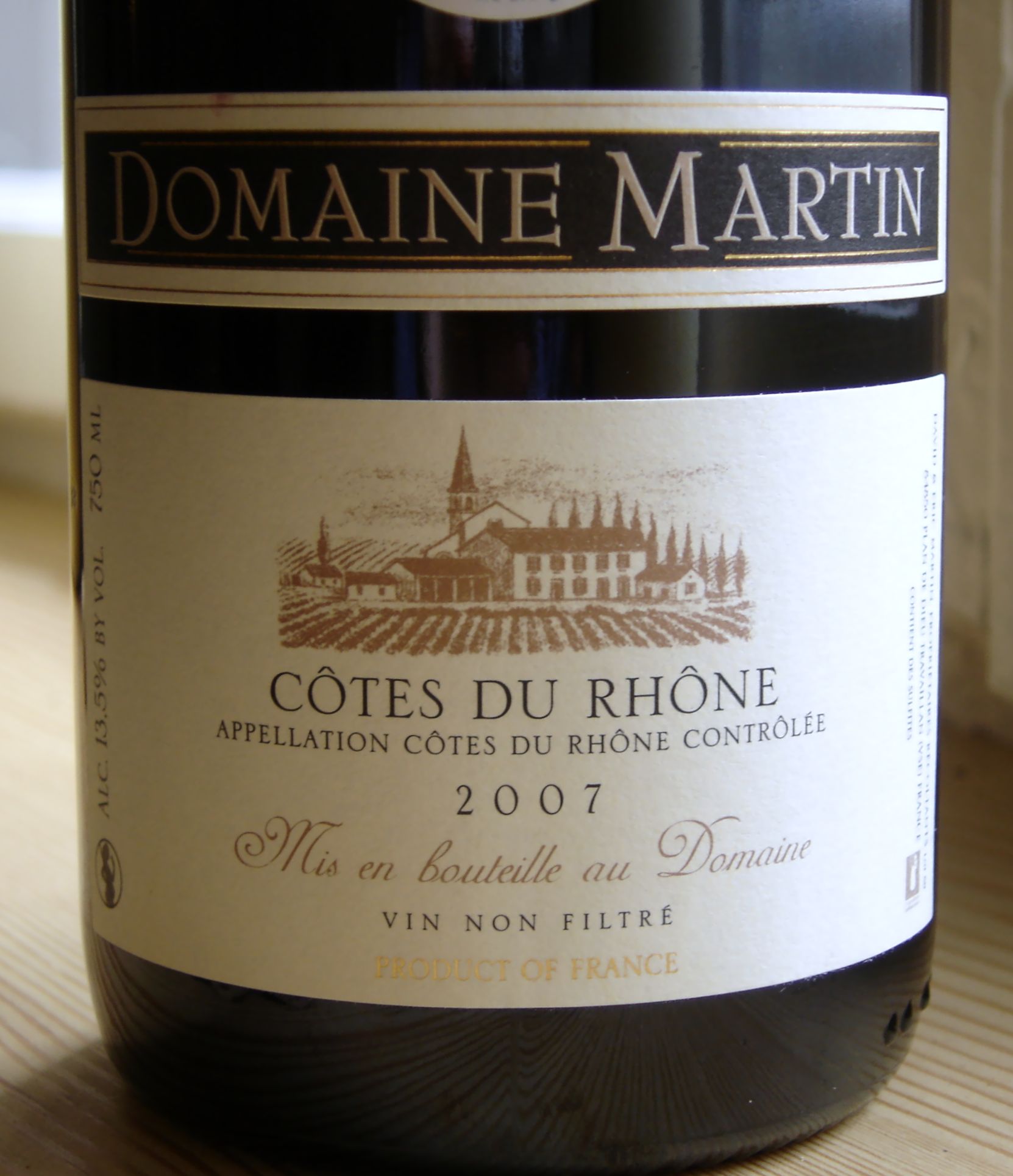 Domaine Martin Côtes du Rhône 2007