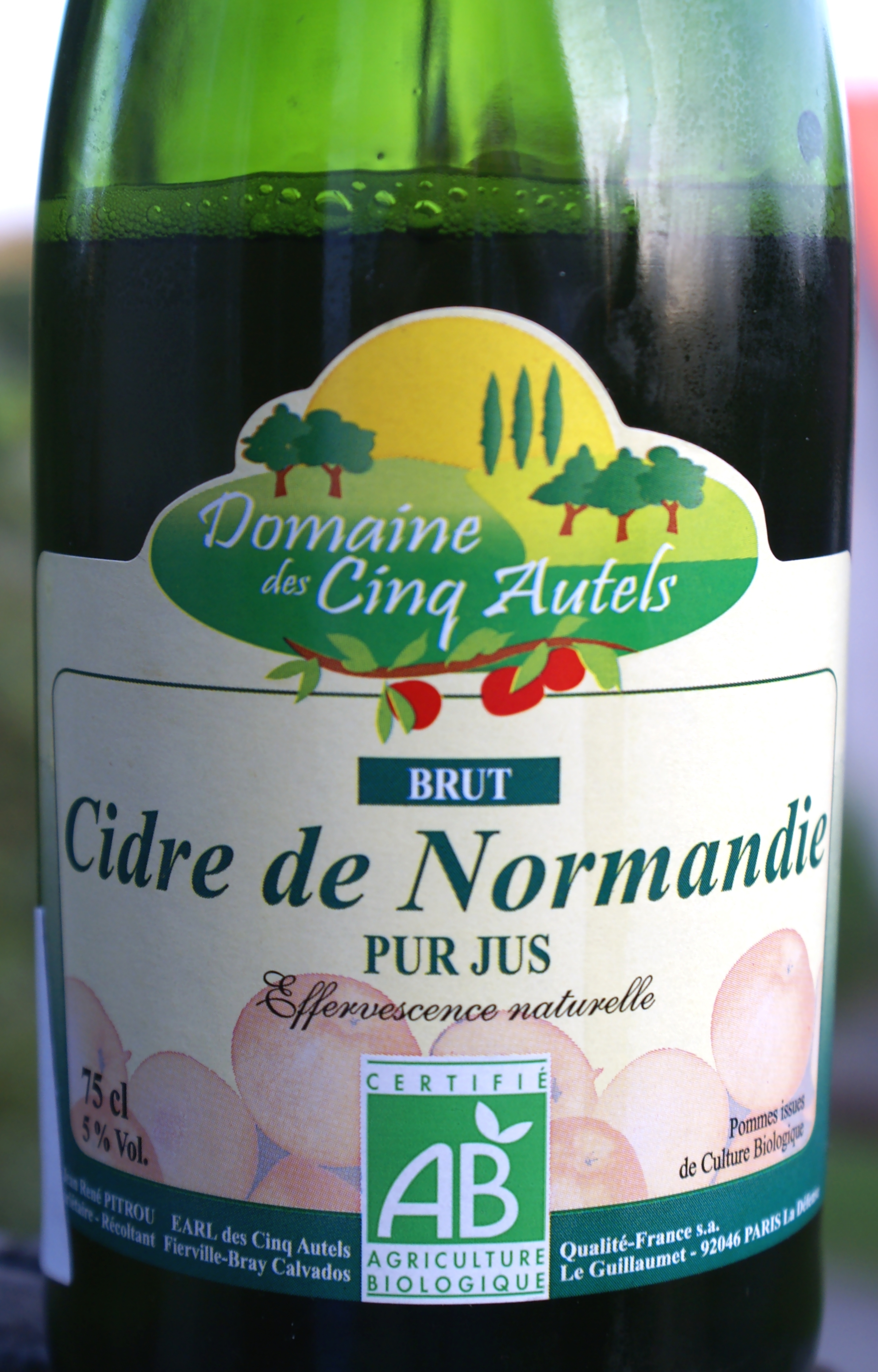 Domaine des Cinq Autels Cidre de Normandie Brut