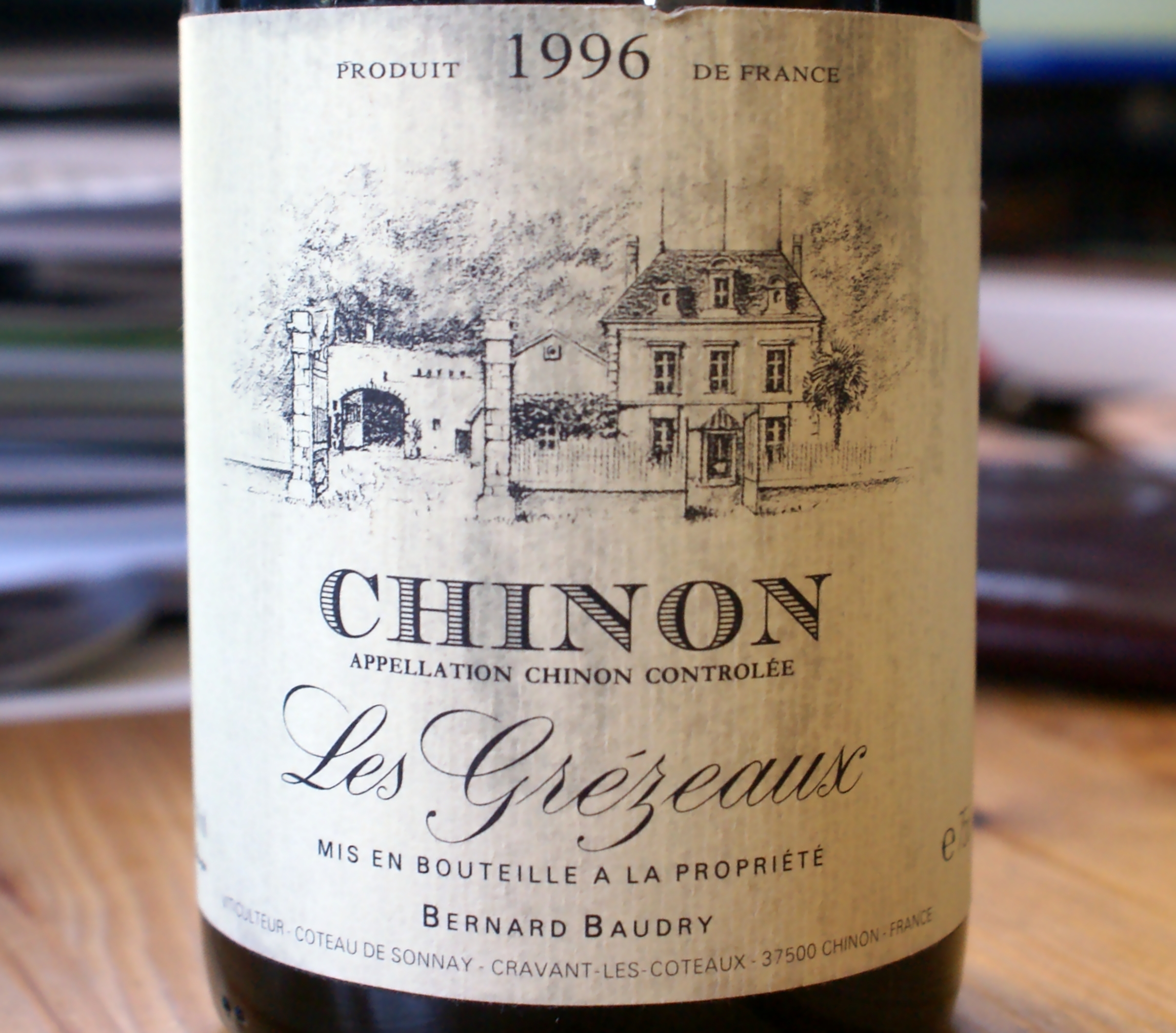 Bernard Baudry Chinon Les Grezeaux 19961