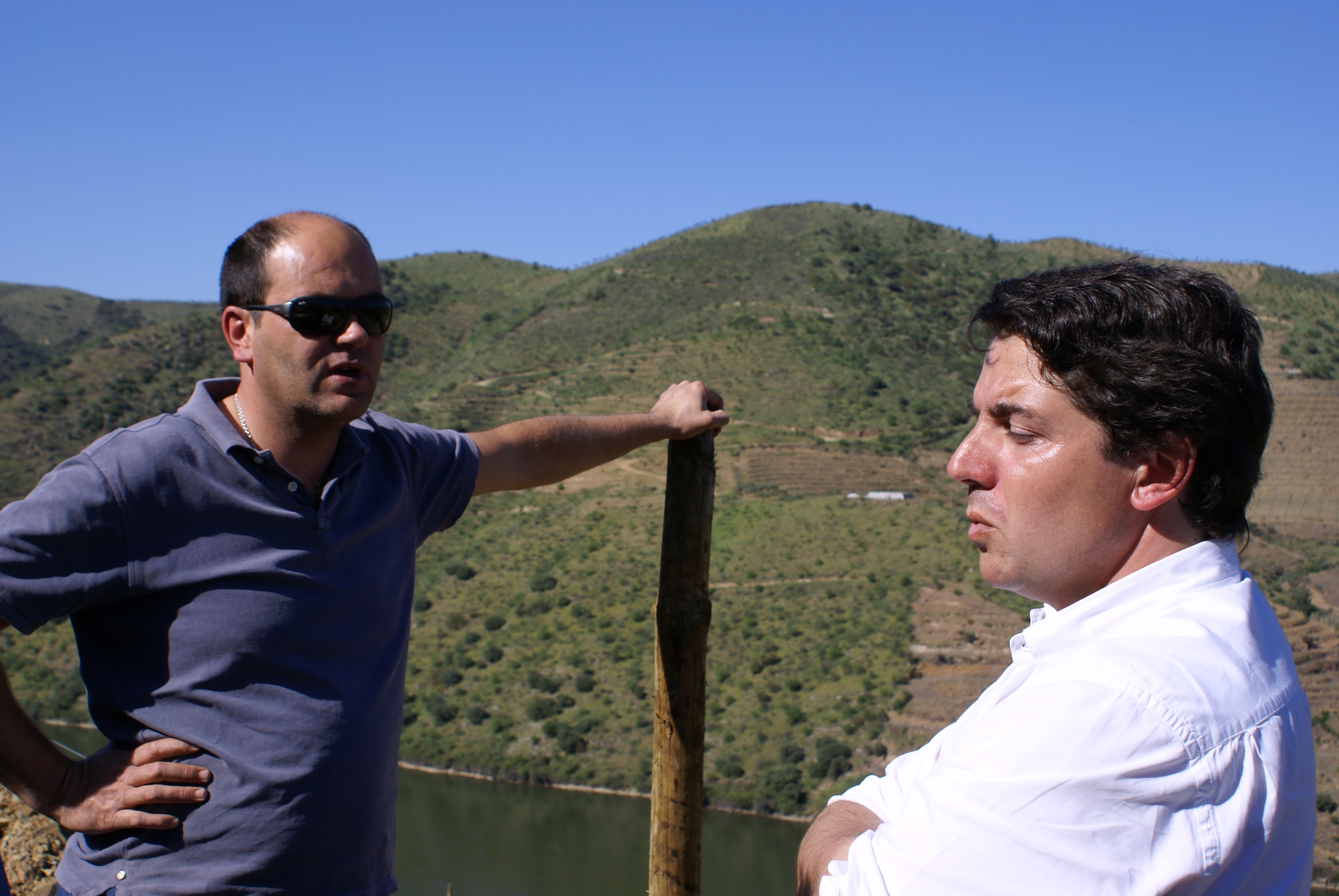 Xito Olazabal and Francisco Ferreira at Quinta do Orgal in Douro Superior