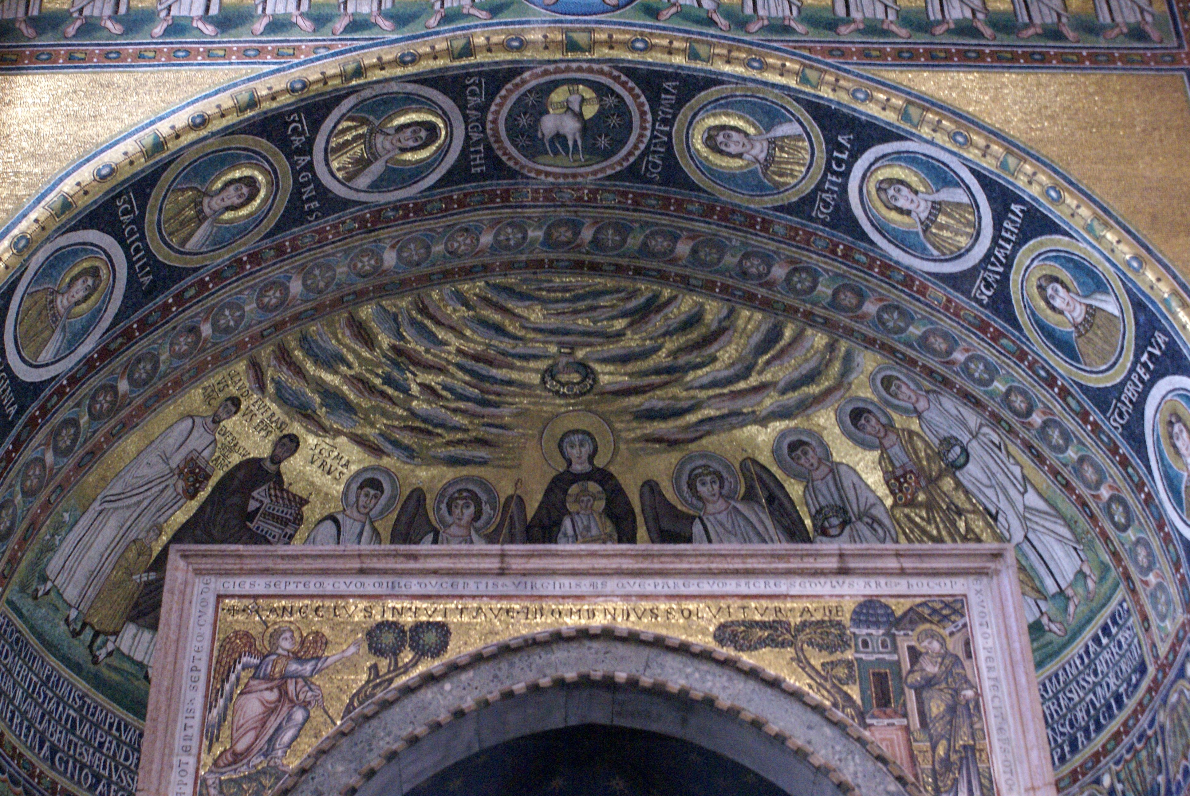 Byzantine mosaics at Euphrasius Basilica in Poreč Istria