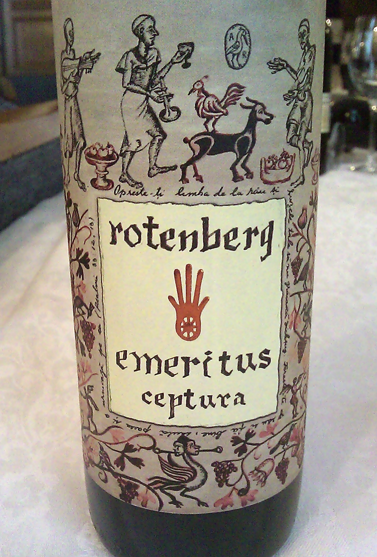 Rotenberg Dealu Mare Ceptura Merlot Emeritus 2007