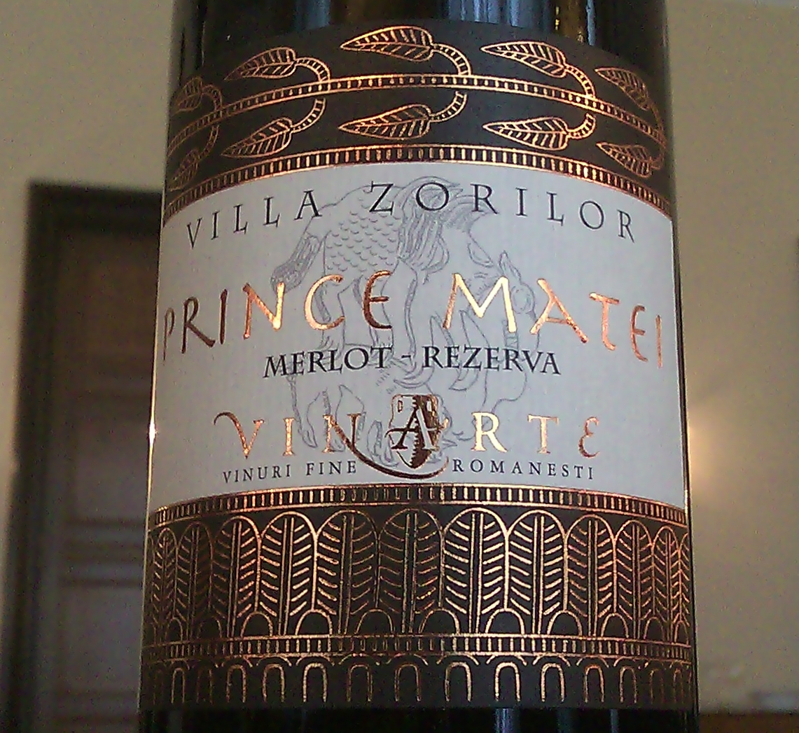 Vinarte Villa Zorilor Merlot Rezerva Prince Matei 2007