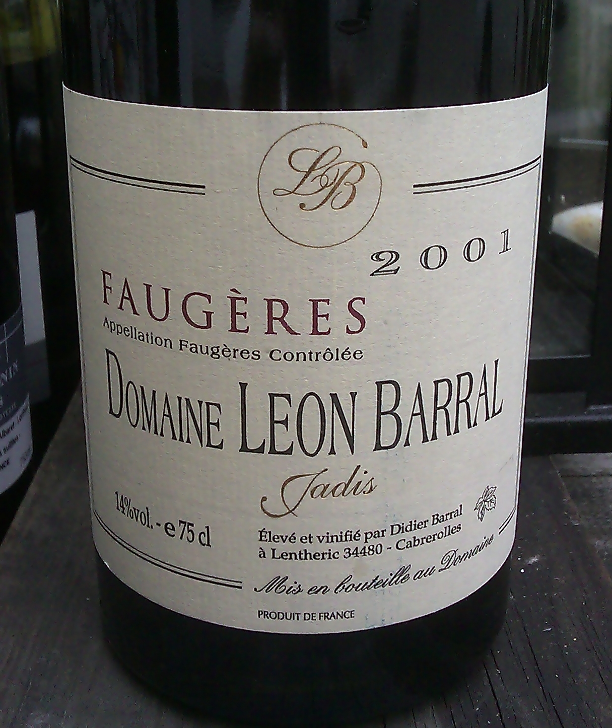 Léon Barral Faugères Jadis 2001