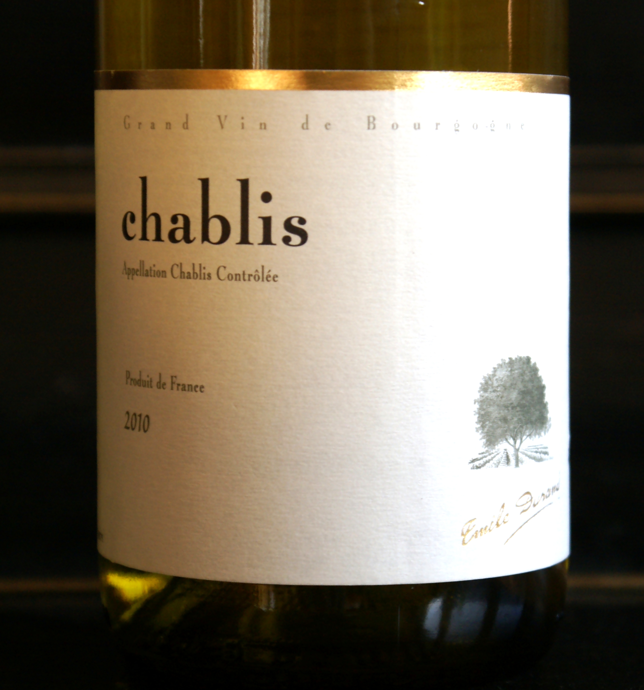 Pasquier Desvignes Chablis Emile Durand 2010